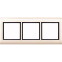 Merten Rahmen dreifach waagerecht und senkrecht Montage Typ 400344 Kunststoff Thermoplast weiß (glänzend), Retail