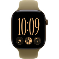 Apple Watch Series 12, Smartwatch bronze, Aluminium, 46 mm, Sportarmband Oliv S/M, Cellular