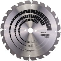 Bosch PRO Construct Wood Kreissägeblatt, Ø 350mm, 24Z Bohrung 30mm, für Tischkreissägen