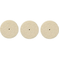 Dremel Polierrad Ø 26 mm (429), Polierscheibe 3 Stück, Schaft Ø 3,2mm