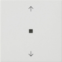 Gira Wippe einfach mit Pfeilsymbolen und Kontrollfenster weiß, Retail