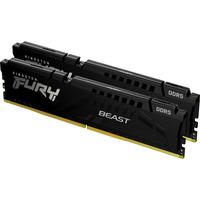 Kingston FURY DIMM 64 GB DDR5-6000 (2x 32 GB) Dual-Kit, Arbeitsspeicher schwarz, KF560C36BBE2K2-64, Beast, INTEL XMP, AMD EXPO