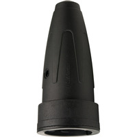 Merten Gummi-Kupplung 2-polig mit bruchgeschütztem Einsatz für Leitungen bis 3x2,5 mm² schwarz, Retail