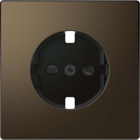 Merten Zentralplatte mit erhöhtem Berührungsschutz aus Metall bronze, Retail