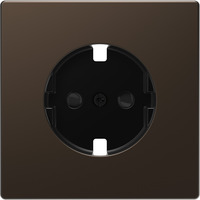 Merten Zentralplatte mit erhöhtem Berührungsschutz aus Metall bronze, Retail