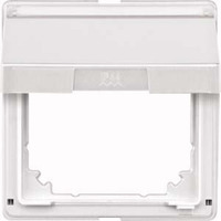 Merten Zwischenring Aquadesign mit Klappdeckel und Beschriftungsfeld, Abdeckung weiß, Retail