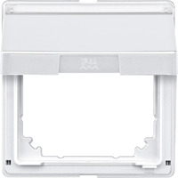 Merten Zwischenring Aquadesign mit Klappdeckel und Beschriftungsfeld, Abdeckung weiß, Retail