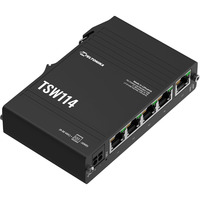 Teltonika TSW114, Switch schwarz, Ethernet Switch mit DIN-Schiene