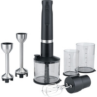 Wilfa Stabmixer Prostick IM4B-1000FP schwarz/edelstahl, 1.000 Watt, mit Zerkleinerer und Schneebesen, 2 Mixstäbe