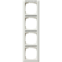 Gira Rahmen vierfach mit Beschriftungsfeld weiß, Retail