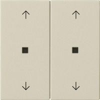 Gira Wippe zweifach mit Pfeilsymbolen und Kontrollfenster weiß, Retail