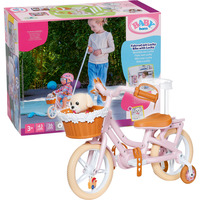 ZAPF Creation BABY born Fahrrad mit Lucky, Puppenzubehör 