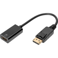 Digitus 4K DisplayPort auf HDMI Adapter / Konverter schwarz