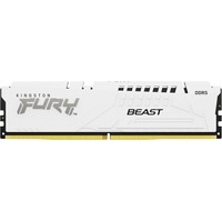 Kingston FURY DIMM 32 GB DDR5-6000, Arbeitsspeicher weiß, KF560C30BW-32, Fury Beast, INTEL XMP