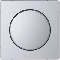 Merten Zentralplatte eds mit Drehknopf Typ MEG5250-6036 für Dimmer, lackierter Thermoplast edelstahl, Retail