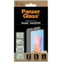 PanzerGlass All-in-One Displayschutz, Schutzfolie transparent, Samsung Galaxy S25 / S24, Ultra Wide Fit, EasyAligner