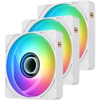 Thermaltake CT120 EX INFINITY, Gehäuselüfter weiß, 3er Pack, 124 mm