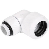 Alphacool Eiszapfen 13mm HardTube Anschraubtülle 90° drehbar G1/4 - White, Verbindung weiß