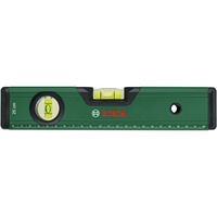 Bosch DIY Wasserwaage 25cm grün, mit V-Nut und flachgefrästem Boden