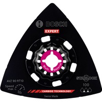 Bosch Professional Expert Carbide Schleifplatte AVZ 90 RT10 MultiMaterial, Ø 90mm, Schleifscheibe Starlock, K100