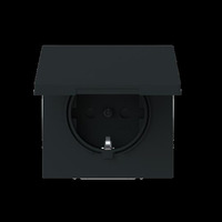 Busch-Jaeger Schutzkontaktsteckdose Safety Plus schwarz, Retail