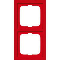 Busch-Jaeger Abdeckrahmen zum Abdecken von Schaltern, Tastern und Steckdosen, Abdeckung rot, Retail