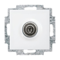 Busch-Jaeger Schutzkontakt Steckdosen Einsatz weiß, Retail