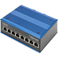Digitus 8 Port Gigabit Ethernet, Switch blau