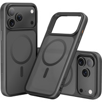 Nevox StyleShell INVISIO, Handyhülle schwarz, iPhone 17 Pro, kompatibel mit MagSafe