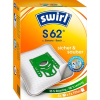 Swirl Staubsaugerbeutel S62 EcoPor 4 Beutel + 1 Filter, für Siemens, Bosch