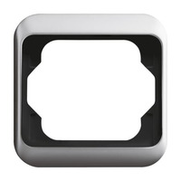 Busch-Jaeger Rahmen einfach Abdeckrahmen Aluminium matt anodisiert alpha Designlinie 1721-266 titan, Retail