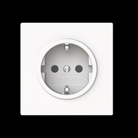 Busch-Jaeger Schutzkontakt-Steckdose CEE 7/3 Typ F mit erhöhtem Berührungsschutz, Unterputz, 16 Ampere, 250 Volt weiß, Retail