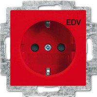 Busch-Jaeger Schutzkontaktsteckdose Einsatz 20 EUC/DV-917 rot, Retail