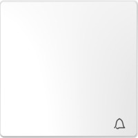 Merten Wippe mit Kennzeichnung Klingel für Wechselschalter Kreuzschalter und Taster Einsatz weiß, Retail