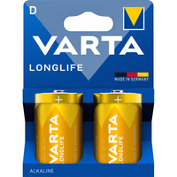 VARTA Longlife Batterie LR20, D (Mono) 2 Stück