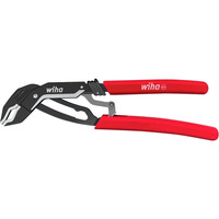 Wiha Wasserpumpenzange QuickFix Classic automatisch, Rohr- / Wasserpumpen-Zange schwarz/rot, 180mm