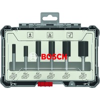 Bosch Professional Nutfräser-Set, 6-teilig 1/4"-Schaft