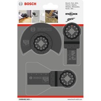 Bosch Professional Starlock Holz-Basis-Set, 3-teilig, Sägeblatt-Satz für Multifunktionswerkzeuge