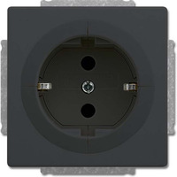 Busch-Jaeger Objektsteckdose 20 Euro-Steckdosen-Anschluss (Typ F) anthrazit, Retail
