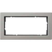 Gira Abdeckrahmen 2-fach Edelstahl, Abdeckung edelstahl, Retail