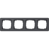 Gira Abdeckrahmen vierfach, Abdeckung anthrazit, Retail