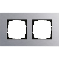 Gira Abdeckrahmen zwei fach Aluminium eloxiert aluminium, Retail
