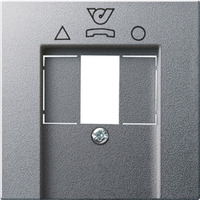 Gira Zentralplatte TDO, Abdeckung aluminium, Retail