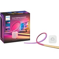 Philips Hue Play Gradient Lightstrip für PC (24-27" Starter-Kit), LED-Streifen schwarz/weiß