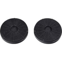 Respekta Aktivkohlefilter MIZ8000 silber/schwarz, 2 Stück, rund