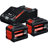 Bosch Professional EXPERT Starter-Set 18V, 2x EXBA 18V-150 + Ladegerät EXAL18V-160 schwarz, 2x Li-Ionen Akku 15Ah, AMPShare Alliance
