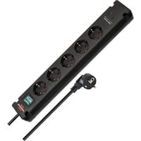 Brennenstuhl Bremounta Steckdosenleiste 5-fach, 2x USB-C schwarz, 3 Meter Kabel, 2x USB, mit Sicherheitsschalter