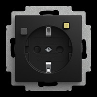 Busch-Jaeger Steckdose CEE 7/3 Typ F schwarz, Retail