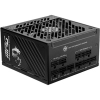 MSI MPG A1250GS PCIE5, PC-Netzteil schwarz, 2x 12-Pin High Power GPU, 1x PCIe, Kabelmanagement, 1250 Watt