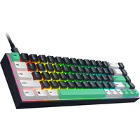 Razer Reclusa X Mini 65, Gaming-Tastatur schwarz/mehrfarbig, DE-Layout, Razer Orange Gen-3